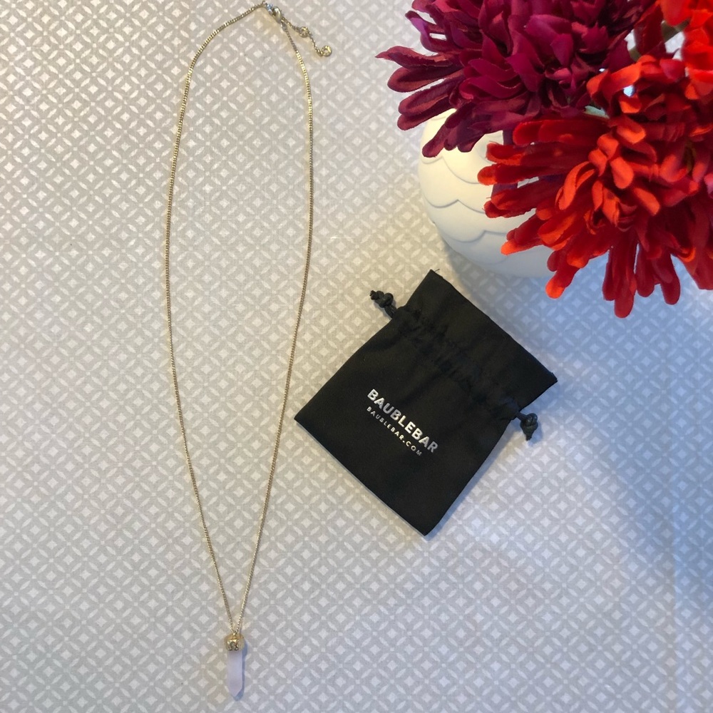 BaubleBar Pink Necklace NWOT